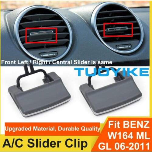 Car Front Left / Right / Central Middle Air Conditioning A/C Vent Grille Slider Outlet Tab Clip Repair Kit For BENZ W164 ML GL