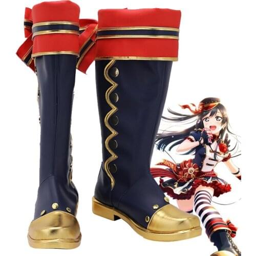 Love Live! Nijigasaki Yuki Setsuna Scarlet Courage Anime Cosplay Shoes Boots Halloween Costume Accessories Custom Made
