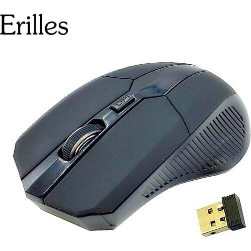 Erilles 2.4G Wireless Optical Mouse 800/1000/1600DPI Computer Mini Notebook Laptop Desktop USB Computer PC Mause Optical mice
