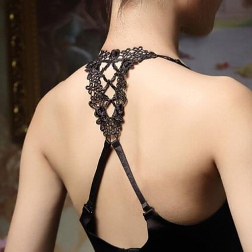 Sexy Lace Bra Straps Cross Flower Backless Invisible Shoulder Girdle Shoulder Straps Underwear Straps Intimate Accessories