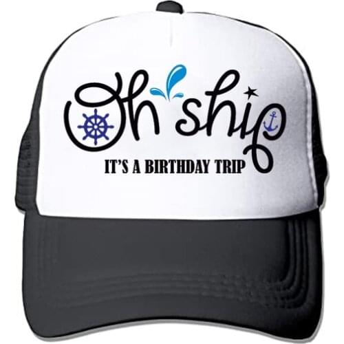 Oh ship Birthday trip cap Friends family cruise Nauti wheel summer beach travel themed 16th 18th 21st 30th 40th 50th party favor