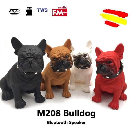 French BULLDOG dog BLUETOOTH speaker 3 colors BT Pendrive USB memory card AUX FM Radio high quality mobile sound