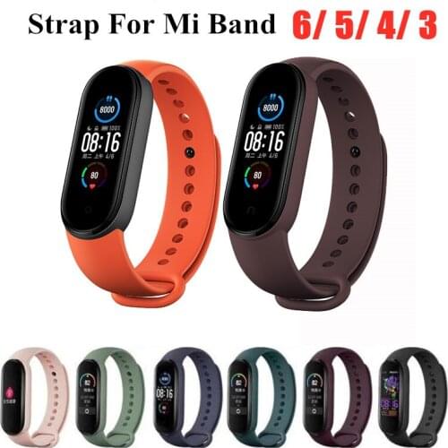 Bracelet for Xiaomi Mi Band 6 5 4 3 Sport Strap Replacement Wristband MiBand 6 4 band5 Wrist Strap for xiaomi Mi Band 4 3 strap