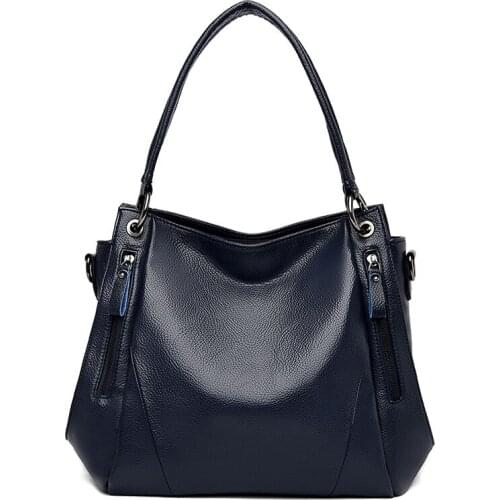 Crossbody Bags Casual Tote Handbag Womens Pu Leather Autumn Vintage Pleated Shoulder Lady Luxury Large Solid Color