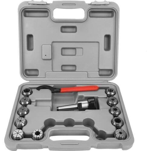 Accuracy ER32 Collet Chuck Set + MT2 Shank Handle Holder+ Spanner for Milling Machine with Box