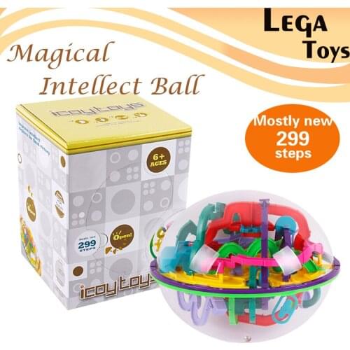 3D Magic Maze Ball 299 Closed Level Intellect Ball Childrens Educational toys Orbit game intelligence Christmas New year Gift