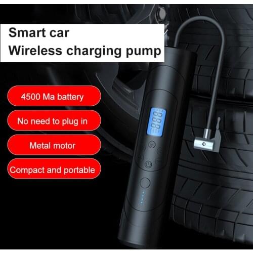 Air Pump 150 PSI Rechargeable 4500mAh Tire Inflator Portable Electric Compressor With Digital LED Display For Bike Motorcycle