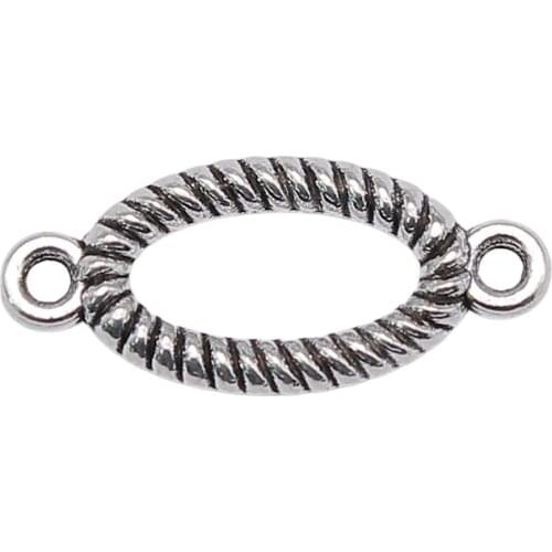 WYSIWYG 10pcs 20x9mm Oval Pendants Connector For Jewelry Making Oval Connector Charm Pendants Oval Connector Pendants