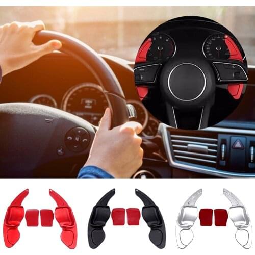 1 piece set Shift Paddles For Tiguan Golf 6 MK5 MK6 Jetta GTI R20 R36 Steering Wheel Paddle Extension Shift Cover Accessories