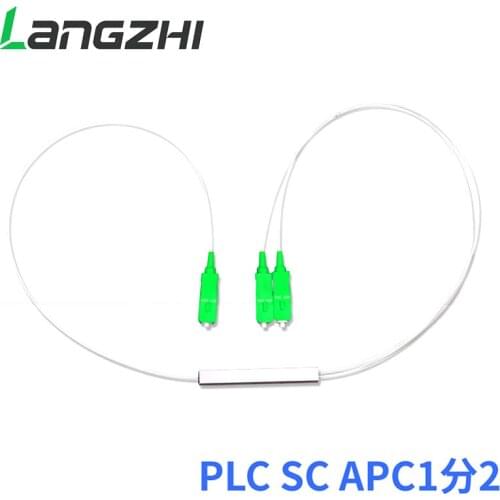 10pcs Special Wholesal New 0.9mm SM Steel Tube 1x2 Mini Blockless SC/APC 2 Ports Pull Cone Fiber Optic PLC Splitter Wire Harness