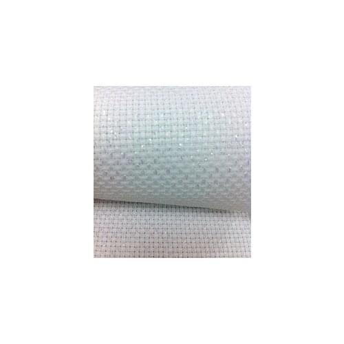 14CT 11ct white with metallic Aida cloth cross stitch fabric canvas DIY handcraft supplies stitching embroidery craft