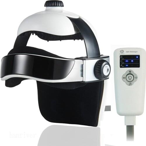 3D Electric Head Massager Intelligent Air Pressure Vibration Finger Press Relaxation With Music Soothing Relax Helmet