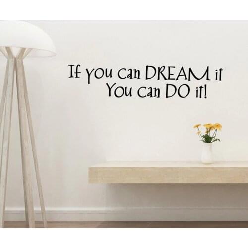 English proverb kids rooms Wall Sticker Living room for home decoration Mural English inspirational stickers wallpaper