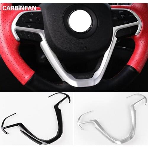 Automotive Interior Stickers for Grand Cherokee 20114+ Car Steering Wheel Decoration Cover For Jeep Cherokee 2016