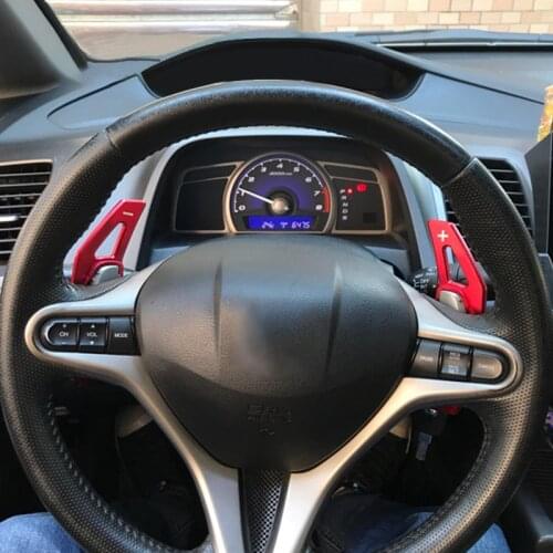 Car Aluminum Steering Wheel Shift Paddle Shifter Extension Shape for Honda Fit(2009-2013) Civic(2009) Interior Auto Car-styling