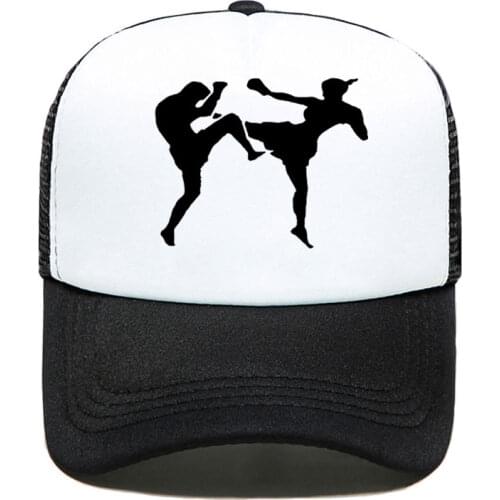 New Fashion Kickboxing Combat MMA Women Men Unisex Baseball Cap Summer Outdoor Sun Hat Adjustable Sports caps in Mesh Hat