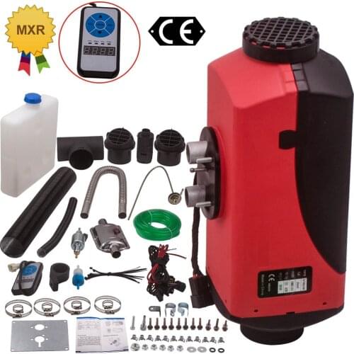 5KW Diesel Air Heater Digital Switch 12V 10L Tank Exhaust Silencer Mufflers for SUV Lorry Boat Motorhome 5000w