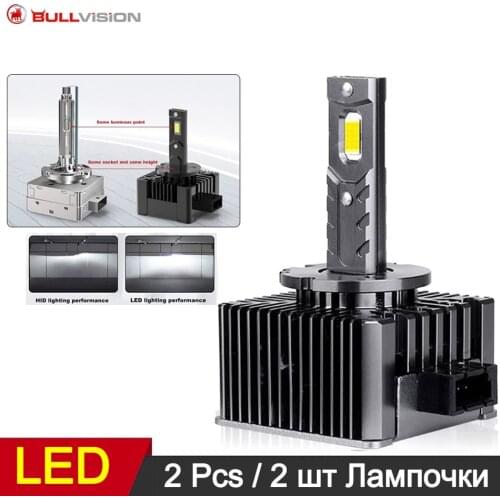 D1S D2S LED Headlight D3S D4S D5S D8S LED Lights lamp for Car 12V 20000 Lumens 6500K Cold White Mini 1:1 Xenon bulb size