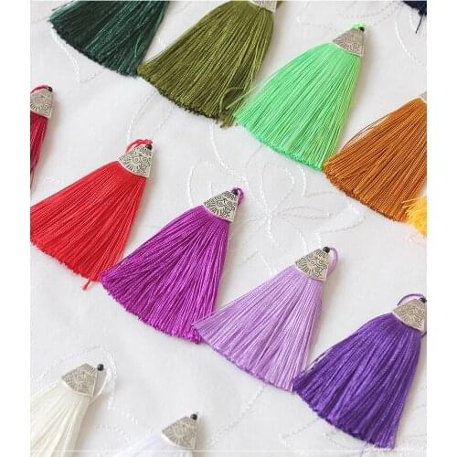 Dailylike Vintage Cotton Fish Mouth Cap Ice Silk Tassel Trim DIY For Sewing Curtains Accessories DIY Home Wedding Decoration