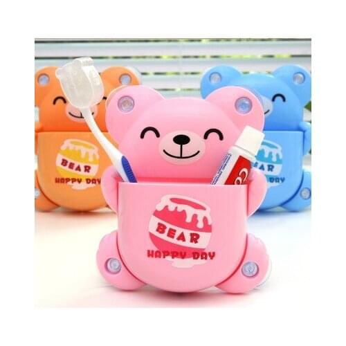 Cartoon bear bathroom chuck receives Wash gargle receive case toothbrush rack 12.5*16cm free shipping