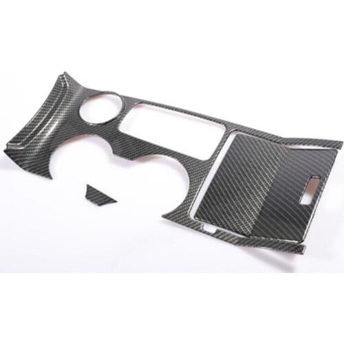 Gear Shift Water Cup Holder Panel ABS Carbon Fiber Cover Trim Car Decor FOR Ford Explorer 2011-2018 2011 2012 13 14 15 16 17