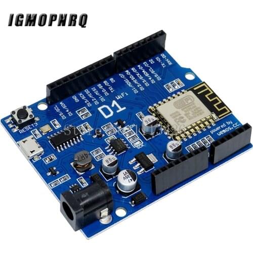 ESP-12E WeMos D1 UNO R3 CH340 CH340G WiFi Development Board Based ESP8266 Shield Smart Electronic PCB For Arduino Compatible IDE