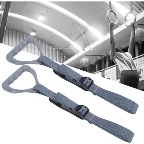 Indoor Pull‑Up Gymnastics Rings Hanging Rings Antiskid Adjustable Straps Children Fitness Adult Recovery Training Bodybuilding