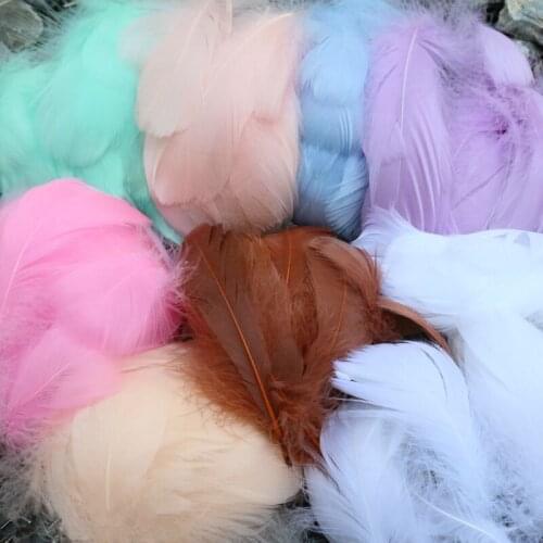 Wholesale Goose Feathers for crafts Natural plumes 5-7inch/13-18cm DIY Jewelry Christmas Accessories Wedding decoration