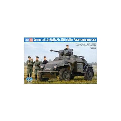 Hobby Boss 1/35 scale tank models 83814 World War II Germany Sd.Kfz.221 wheeled armored vehicles late