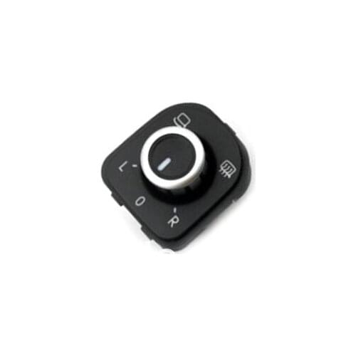 Chrome Power Rear View Side Mirror Switch Knob For VW Volkswagen Passat B6 / CC