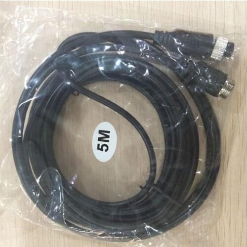 5-20Meters 4Pin Aviation Grade Vehicle Rear Vision Camera Cable for X7 (4CH H.264 AHD Mobile Car Surveillance DVR) Free Shipping