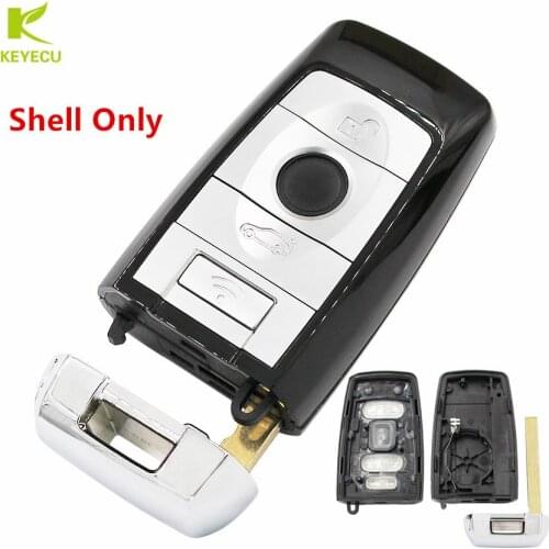 KEYECU Replacement Remote Car Key Shell Case 4Button for Rolls-Royce Phantom Style for BMW F 3 5 7 Series FEM/BDC CAS4 2009-2016
