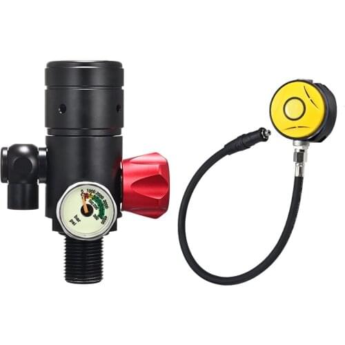 Oxygen cylinder with 1L capacity for underwater diving equipment