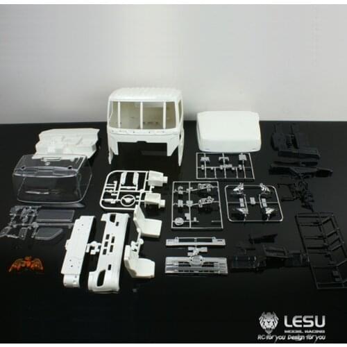 LESU Plastic HINO700 Cabin Body Housing for 1/14 RC Dumper Tractor Truck DIY Car Model