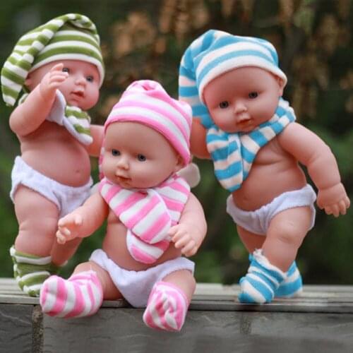 Simulation Soft Dolls Toy Silicone Lifelike Reborn Doll Kids To Bathe Children for Educational Toys Kids Birthday Chirstmas Gift