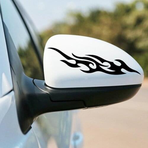 Car Sticker Modified Flame Car Stickers Bumper Hood Rearview Mirror Head Cover Stickers Cover Scratches Motorcycle Decals