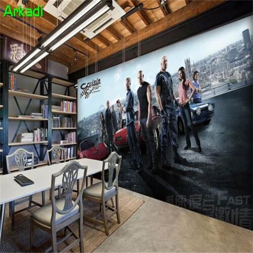 Speed and Passion Movie Themes Wallpapers 3D Cinemas Large-scale Mural Video Room Wall Custom Kids Room Wallpaper