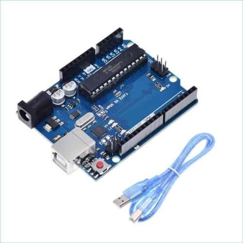 S ROBOT UNO R3 Official Box ATMEGA16U2+MEGA328P Chip For Arduino UNO R3 Development board + USB CABLE EC15