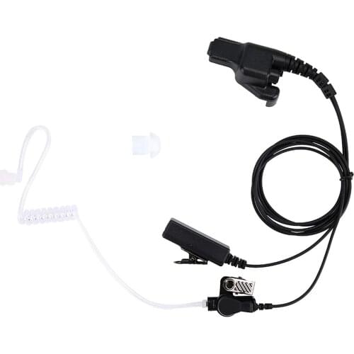 OPPXUN Rectangular PTT air duct headset for Motorola HT1000 PR1500, XTS1500, XTS2000, XTS2500, XTS3000, XTS3500, XTS5000 radio