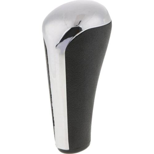 Dustproof Waterproof Car ABS Auto Automatic Gear Stick Shift Knob For Peugeot 206 207 307 408 Citroen C2 Silver Black
