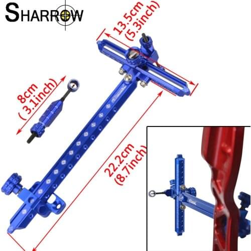 1set 9inch Archery Recurve Bow Bow Sight Aluminum Alloy Laser Micro Adjust Aiming Tool Outdoor Shooting Hunting Accessories