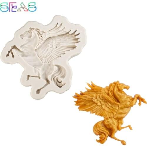 Silicone Molds Pastry Pegasus Resin Mold, Baking Molds, Silicone Mold For Epoxy Resin Jewellery Making Pastry and bakery
