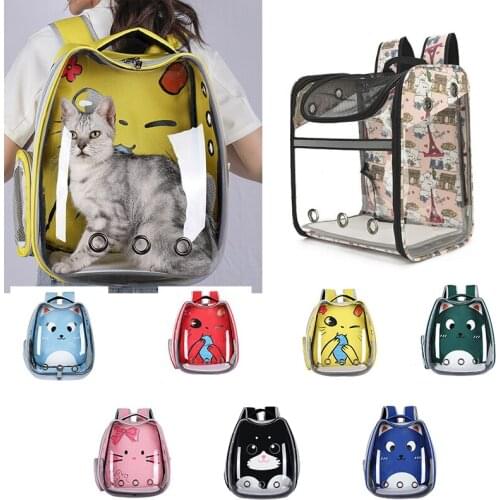 Breathable Pet Dog Cat Carrier Bag High Quality Transparent Pet Carrier Bag Outdoor Travel backpack Carrier Handbag Space Capsul