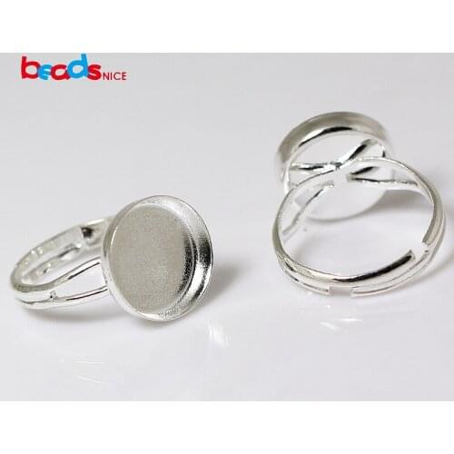 Beadsnice fashion jewelry finger ring base for women simple rings blanks cabochons wholesale jewelry findings brass ID29035