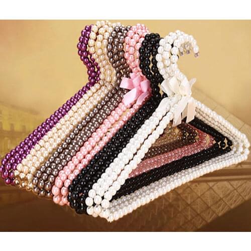 Clothes Hanger Plastic Pearl Home Closet Space Saver Clothes Dress Storage Rack Home Organization Tools