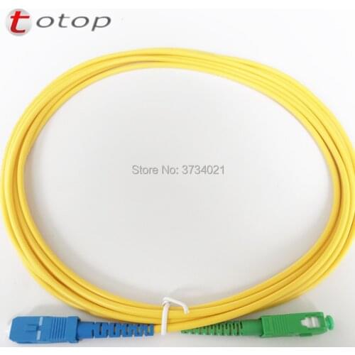 10Pcs SC/APC-FC/UPC, SC/APC-LC/APC, SC/APC-SC/APC, SC/UPC-SC/APC 10M SM 3.0mm G657B3 optical fiber cable / jumper patchcord