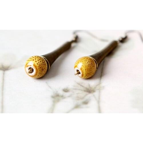 12 Pairs/Lot Long Drop Dangle Earrings For Women Vintage Jewelry Ceramic Beads Multilayer Circle Statement Earring Big Eardrop