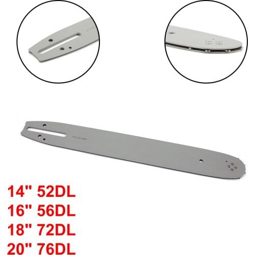 14"/16"/18"/20" Chainsaw Guide Bar 52/ 56/ 72/ 76 Drive Links For Chain Saw Spare Parts
