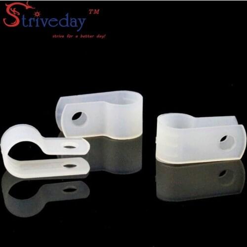 500pcs/lot White Type R Line deduction Wiring Accessories Type R Line Card Clamps 8.4mm Cable retention Clips