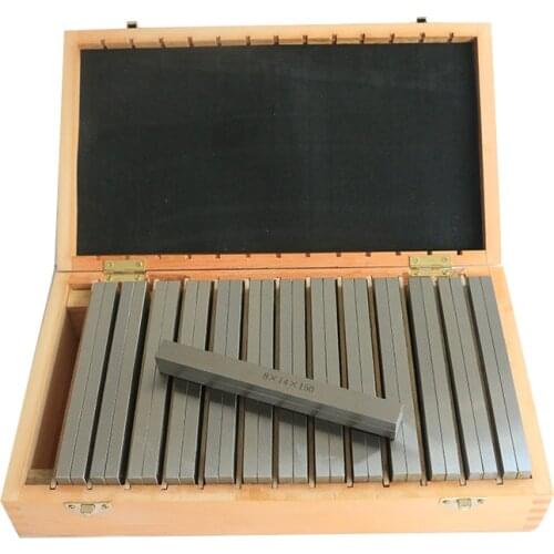 7 Pairs 14Pcs Parallel Pad Gauge Block CNC Milling Pads Set Alloy steel Ideal for Vice Machine Wholesale 4mmx160mmx(10-40mm)